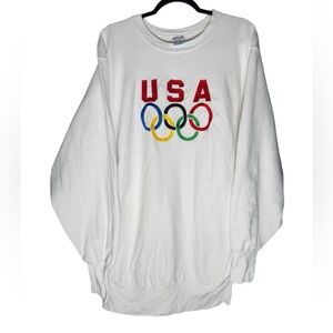 VTG Champion Reverse Weave USA Olympics Crewneck Sweatshirt XXL 90s Embroidered
